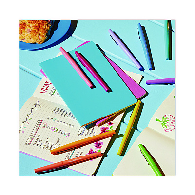 Paper Mate Flair Scented Felt Tip Porous Point Pen, Stick, Medium 0.7 mm, Assorted Ink and Barrel Colors, 6/Pack (PAP2125407)