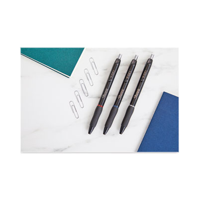 Sharpie High-Performance Gel Pen, Retractable, Medium 0.7 mm, Assorted Ink Colors, Black Barrel, Dozen (SAN2096153)