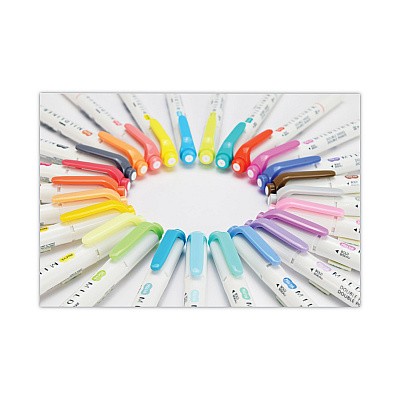 Zebra Mildliner Double Ended Highlighter Variety Pack, Asst Ink Colors, Bold-Chisel/Fine-Bullet Tips, Asst Barrel Colors, 25/Pack (ZEB78525)
