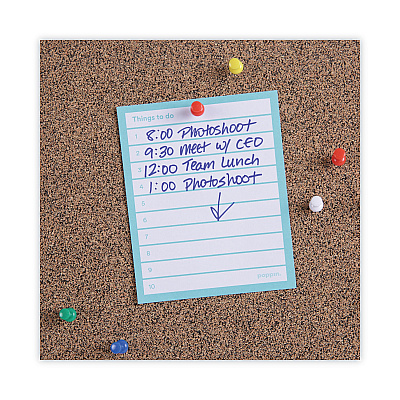 Universal Tech Cork Board, 36 x 24, Brown Surface, Black Plastic Frame (UNV43022)