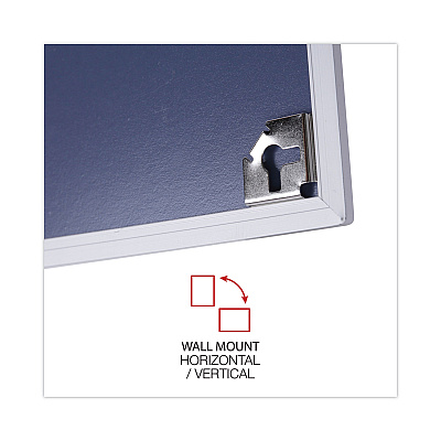 Universal Melamine Dry Erase Board with Aluminum Frame, 48 x 36, White Surface, Anodized Aluminum Frame (UNV43624)