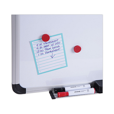 Universal Cork/Dry Erase Board, Melamine, 24 x 18, Tan/White Surface, Gray/Black Aluminum/Plastic Frame (UNV43742)