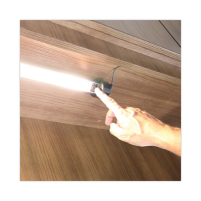 Alera Under Cabinet LED Strip Lamp, 24w x 2d x 2.88h, Black (ALELEDUC24B)