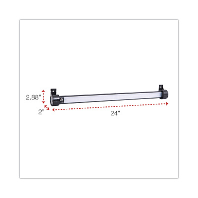 Alera Under Cabinet LED Strip Lamp, 24w x 2d x 2.88h, Black (ALELEDUC24B)
