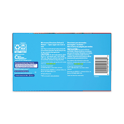 Ziploc Seal Top Bags, Quart, 7.44" x 7", Clear, 100/Box (SJN316962)