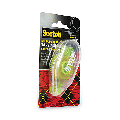 Scotch Extra-Strength Tape Runner, 0.31" x 33 ft, Dries Clear (MMM6055ES)