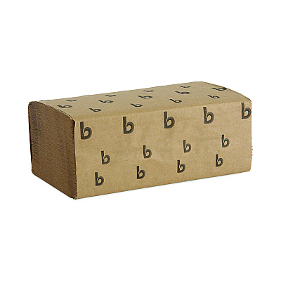 Boardwalk Singlefold Paper Towels, 1-Ply, 9 x 9.45, Natural, 250/Pack, 16 Packs/Carton (BWK6210)