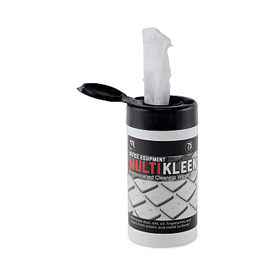 Read Right Office Equipment MultiKleen Wet Wipes, Cloth, 5.44 x 6.38, 75/Tub (REARR1407)
