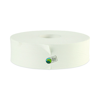 Boardwalk JRT Bath Tissue, Jumbo, Septic Safe, 2-Ply, White, 3.5" x 2,000 ft, 12" dia, 6 Rolls/Carton (BWK6102B)