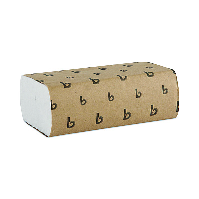 Boardwalk Multifold Paper Towels, 1-Ply, 9 x 9.45, White, 250 Towels/Pack, 16 Packs/Carton (BWK6200)