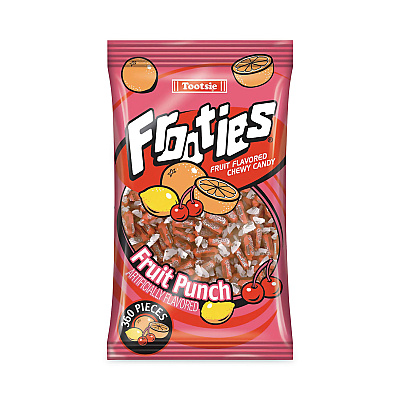 Tootsie Roll Frooties, Fruit Punch, 38.8 oz Bag, 360 Pieces/Bag (GRR20900089)