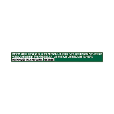 Trident Sugar-Free Gum, Spearmint, 14 Pieces/Pack, 12 Packs/Carton (GRR30400008)