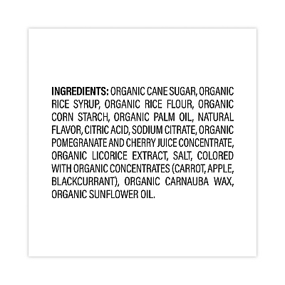 YumEarth Organic Gluten Free Pomegranate Licorice, 5 oz Bag, 4/Pack (GRR27000046)