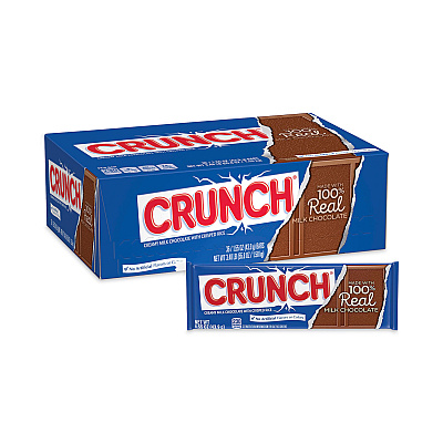 Nestl Crunch Bar, Individually Wrapped, 1.55 oz, 36/Carton (GRR20900164)