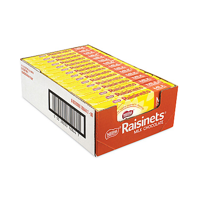 Nestl Raisinets Milk Chocolate Candy Raisins, 3.5 oz Box, 15 Boxes/Carton (GRR20902540)