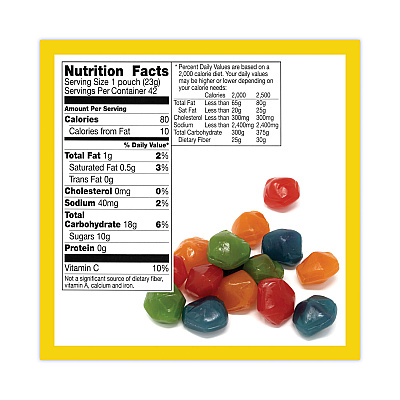 Betty Crocker Fruit Gushers Fruit Snacks, Strawberry and Tropical Fruit Flavors, 0.8 oz, 42 Pouches/Carton (GRR22001036)