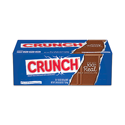 Nestl Crunch Bar, Individually Wrapped, 1.55 oz, 36/Carton (GRR20900164)