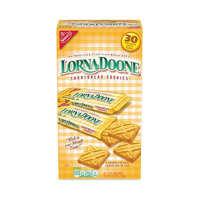 Nabisco Lorna Doone Shortbread Cookies, 1.5 oz Packet, 30 Packets/Carton (GRR22001042)
