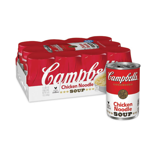 Campbells Condensed Chicken Noodle Soup, 10.75 oz Can, 12/Pack, Delivered in 1-4 Business Days (22000489)