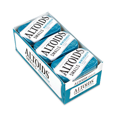 Altoids Smalls Sugar Free Mints, Wintergreen, 0.37 oz, 9 Tins/Pack (GRR20900487)