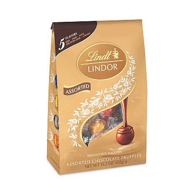 Lindt Lindor Assorted Truffles Platinum Bag, 15 oz, 36 Pieces (GRR30101027)