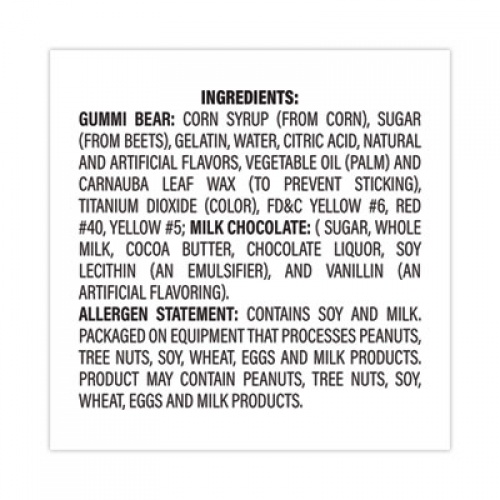 Albanese Worlds Best Milk Chocolate Gummi Bears, 2.25 lb Tub, Delivered in 1-4 Business Days (20600028)