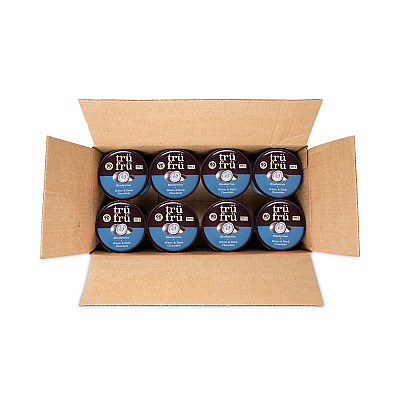Tru Fru Nature's Hyper-Chilled Blueberries in White and Dark Chocolate, 5 oz Cup, 8/Carton (GRR90300270)