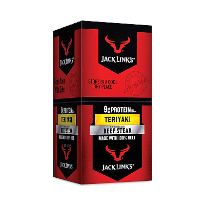 Jack Links Teriyaki Beef Steak, 1 oz, 12/Box (GRR27800009)