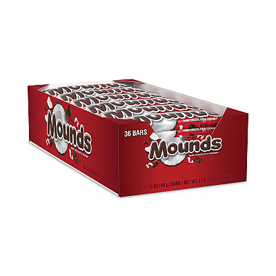 Mounds Candy Bar, Coconut and Dark Chocolate 1.75 oz, 36/Carton (GRR24600180)