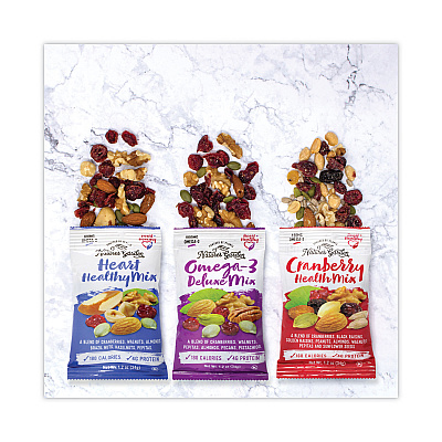 Nature's Garden Healthy Trail Mix Snack Packs, 1.2 oz Pouch, 50 Pouches/Carton (GRR29400009)