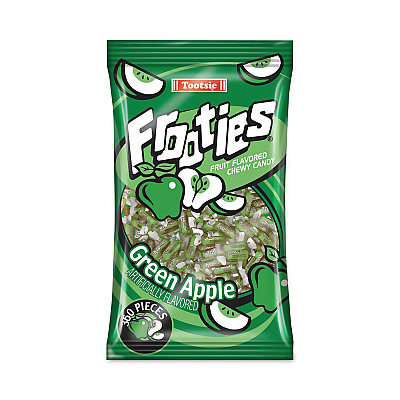 Tootsie Roll Frooties, Green Apple, 38.8 oz Bag, 360 Pieces/Bag (GRR20900088)