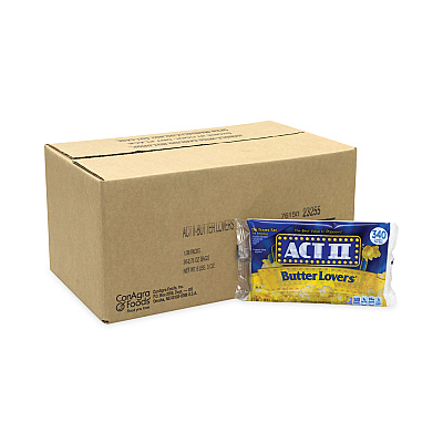Act II Butter Lovers Microwave Popcorn, 2.75 oz Bag, 36/Carton (GRR20902591)