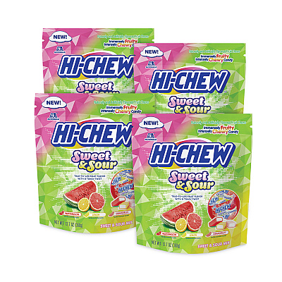 Hi-Chew Fruit Chews, Sweet and Sour, 12.7 oz, 3/Pack (GRR20902640)