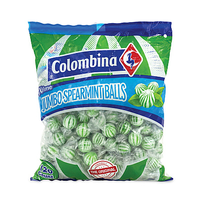 Colombina Jumbo Spearmint Balls, 0.04 oz, 120 Balls/Bag, 1 Bag/Carton (GRR20900022)
