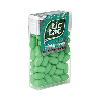Tic Tac Breath Mints, Wintergreen, 1 oz Bottle, 12 Bottles/Carton (GRR24100012)