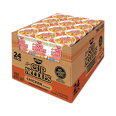 Nissin Cup Noodles, Chicken, 2.25 oz Cup, 24 Cups/Carton (GRR22000498)
