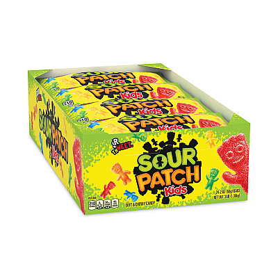 Sour Patch Kids Chewy Candy, Assorted, 2 oz Bags, 24/Pack (GRR30400006)