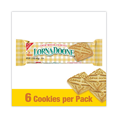 Nabisco Lorna Doone Shortbread Cookies, 1.5 oz Packet, 30 Packets/Carton (GRR22001042)