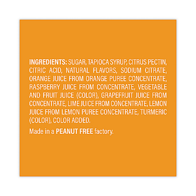 Sunkist Fruit Gems Chewy Candy Assortment, Assorted Natural Fruit Flavors, 2.12 lb Bag, 90 Count (GRR22000024)