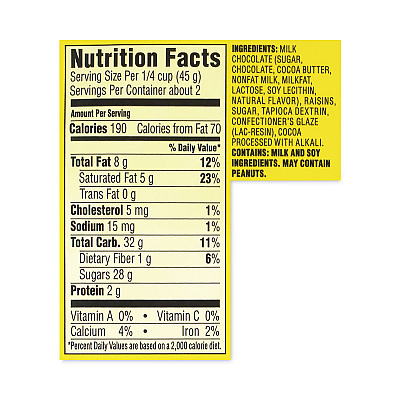 Nestl Raisinets Milk Chocolate Candy Raisins, 3.5 oz Box, 15 Boxes/Carton (GRR20902540)