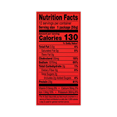 Jack Links Jumbo Original Beef Steak, 2 oz, 12/Box (GRR27800012)