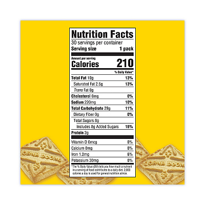 Nabisco Lorna Doone Shortbread Cookies, 1.5 oz Packet, 30 Packets/Carton (GRR22001042)