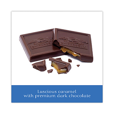 Ghirardelli Dark and Sea Salt Caramel Chocolate Squares, 5.32 oz Packs, 3 Count (GRR30001023)
