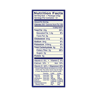 Blue Diamond Whole Natural Almonds, 1.5 oz Bag, 12 Bags/Carton (GRR20902634)