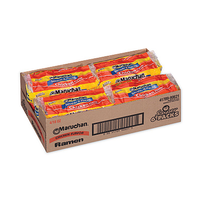 Maruchan Ramen Noodle Soup Chicken Flavor Souper, 3 oz, 6/Package, 4 Packages/Pack (GRR30700038)