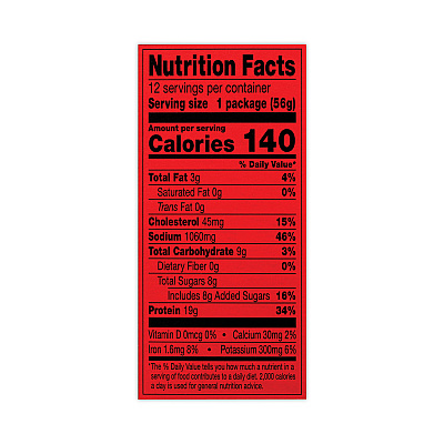 Jack Links Jumbo Teriyaki Beek Steak, 2 oz, 12/Box (GRR27800011)