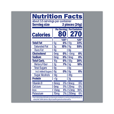 York Sugar Free Peppermint Pattie, 3 oz Peg Bags, 12/Carton (GRR24601076)