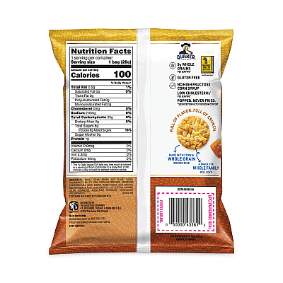 Quaker Rice Crisps, Caramel, 0.91 oz Bag, 60 Bags/Carton (GRR29500052)