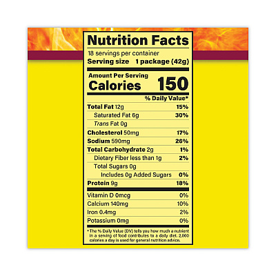 Slim Jim Pepperoni and Cheese Meat Sticks, 1.5 oz, 18/Carton (GRR20900655)