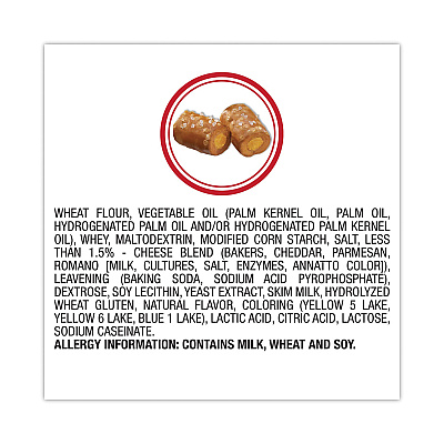 Combos Baked Snacks, 1.8 oz Bag, Cheddar Cheese Pretzel, 18 Bags/Carton (GRR20900409)